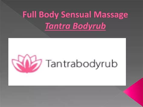 Full Body Sensual Massage Erotic massage China